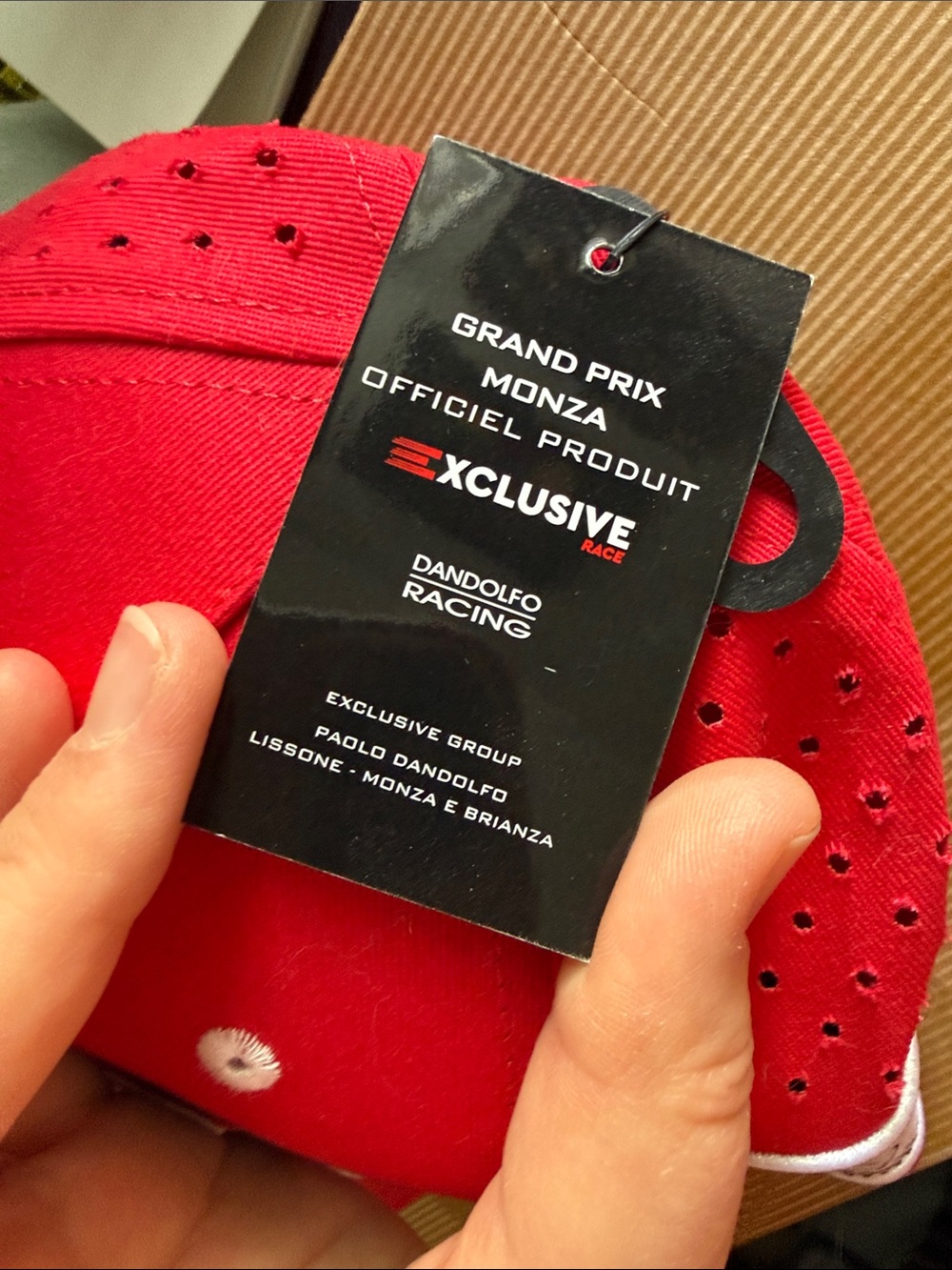Monza Grand Prix Red Racing Cap - Picture 3 of 9